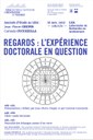 L'expérience doctorale en question, journée d'étude au LRA le jeudi 16 novembre 2017 L'expérience doctorale en question, journée d'étude au LRA le jeudi 16 novembre 2017