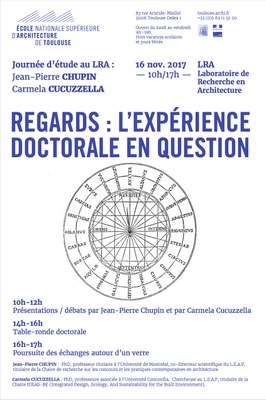 L'expérience doctorale en question, journée d'étude au LRA le jeudi 16 novembre 2017